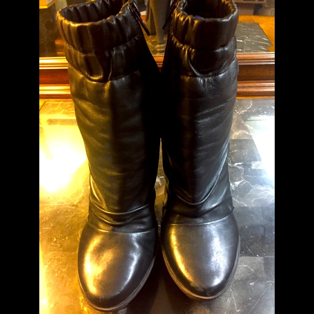 Jean Michel Black Boots Size 39 8.5 in US